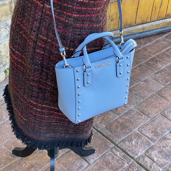 NWT Michael Kors Sm studded handbag&wallet - Picture 6 of 8